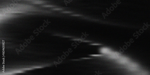 Black grey monochrome grainy background noise texture grunge gradient banner header abstract poster cover backdrop design. eps10