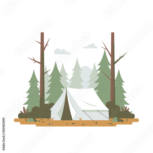 high quality Tent in the Forest