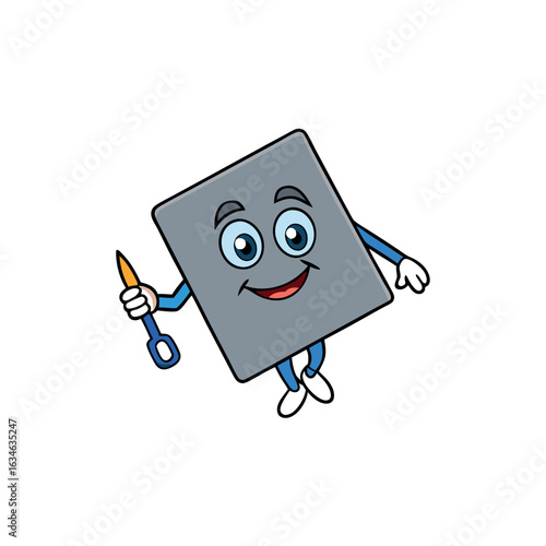 Steel gray nipping pliers for small tile work clean vector illustration