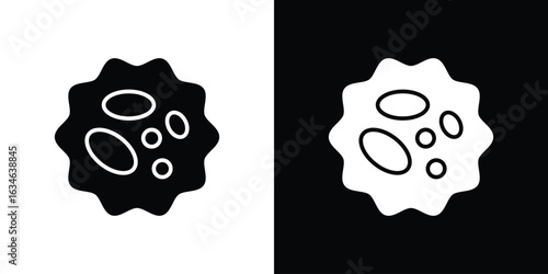 White blood cell icon, simple flat style. for ui or ux designs