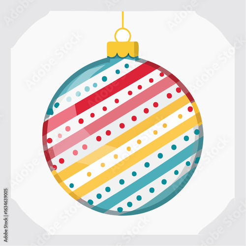 Weihnachtskugel mit Muster