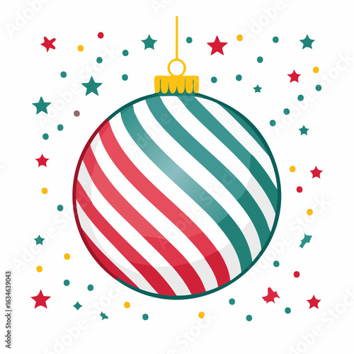 Weihnachtskugel mit Muster
