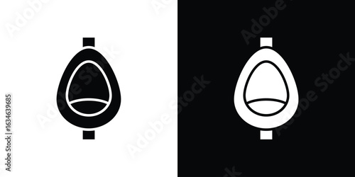 Urinal icon, simple flat style. for ui or ux designs