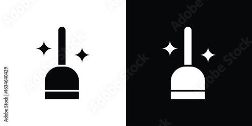 Sweeping icon, simple flat style. for ui or ux designs