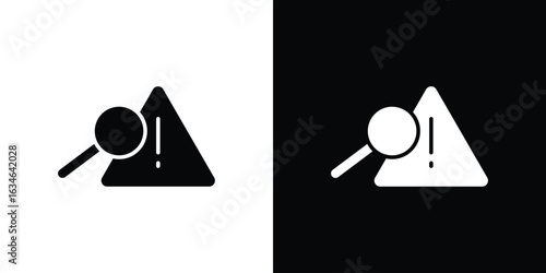 Risk analysis icon, simple flat style. for ui or ux designs
