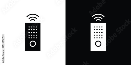 Remote icon, simple flat style. for ui or ux designs
