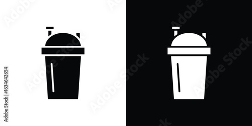 Protein shake icon, simple flat style. for ui or ux designs