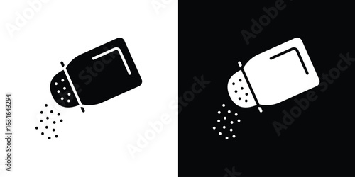 Pepper shaker icon, simple flat style. for ui or ux designs