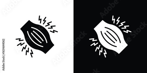 Myalgia icon, simple flat style. for ui or ux designs