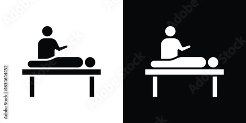 Massage icon, simple flat style. for ui or ux designs