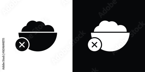 Lack of appsetite icon, simple flat style. for ui or ux designs