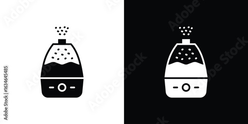 Humidifier pack. vector glyph flat icons