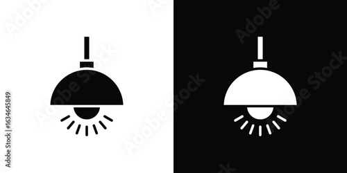 Hanging light icon, simple flat style. for ui or ux designs