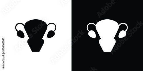 Gynecology icon, simple flat style. for ui or ux designs