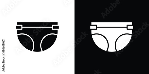 diaper icon, simple flat style. for ui or ux designs