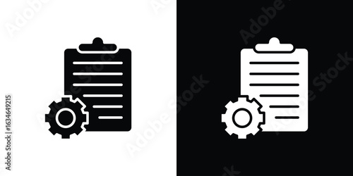 Compile icon, simple flat style. for ui or ux designs