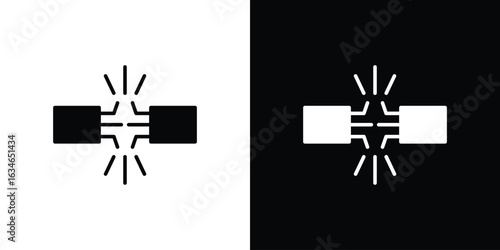 Broken Wire Icon icon, simple flat style. for ui or ux designs