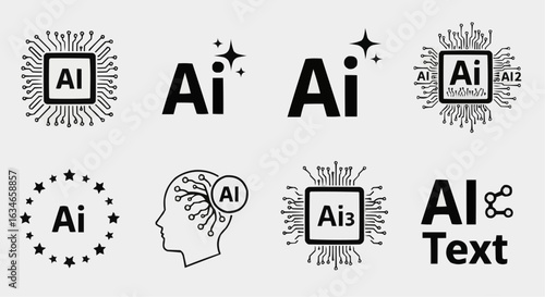 AI Icons stock illustration...