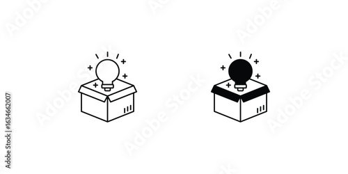 New Product set icon with white background vector stock illustration