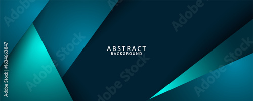 Green turquoise and Blue background vector overlap layer on dark space for background design. eps 10