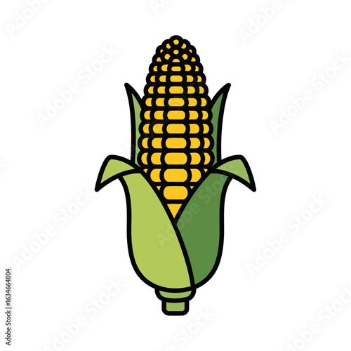 Golden kernels, emerald embrace. A sun-kissed stalk's sweet reward, plump and promising a taste of summer.