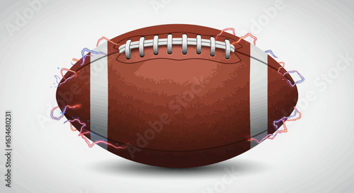 American football, energized, dynamic, game, power, electricity.