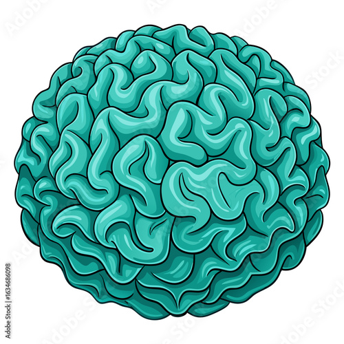 abstract floral brain