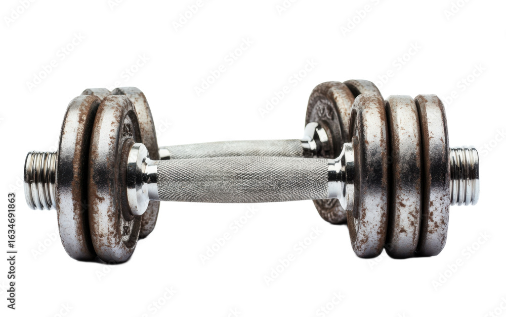 Fototapeta premium Dumbbells on transparent background, png