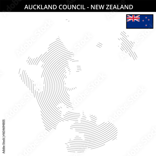 Detailed map of Auckland New Zealand showcasing geographical features