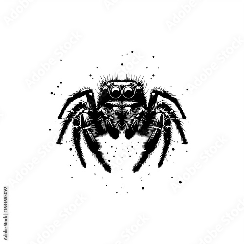 Jumping spider illustration