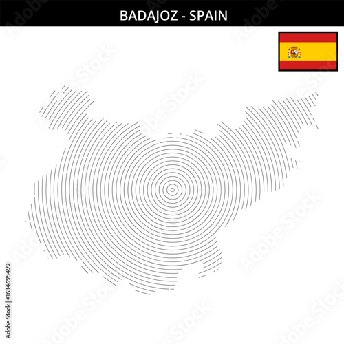 Badajoz map featuring Spain cultural heritage