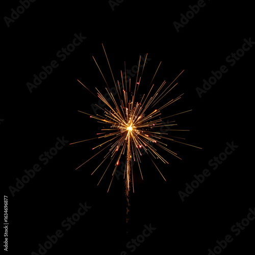 Wallpaper Mural Fireworks explosion spark on a black background Torontodigital.ca