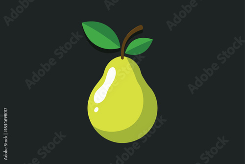 pear with leaf