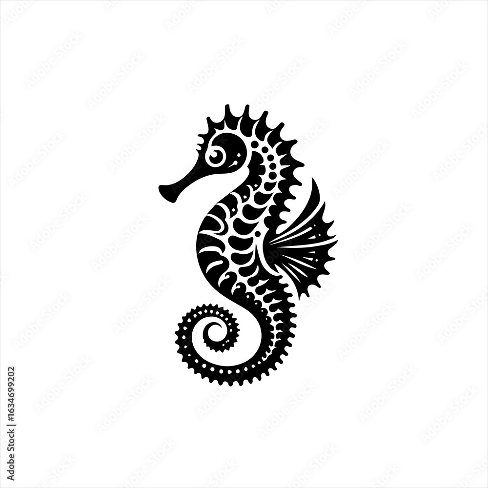 Fototapeta premium Seahorse isolated on white background