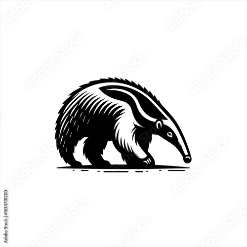 Wallpaper Mural Anteater walking illustration Torontodigital.ca