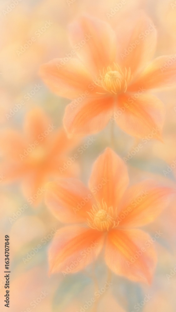 Fototapeta premium Soft pastel floral elegance