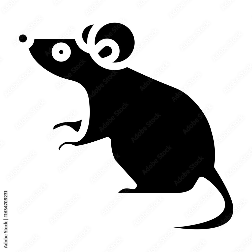 Obraz premium Mouse Vector Glyph Icon Design