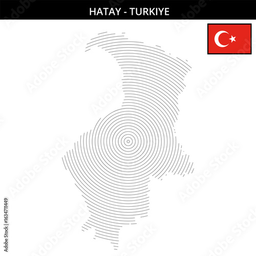 Hatay Turkey city map highlighting geographical features and culture
