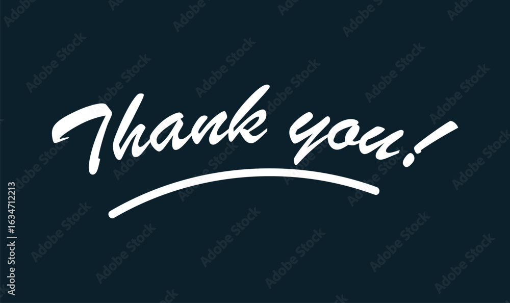 Obraz premium Thank you card, text or lettering vector.