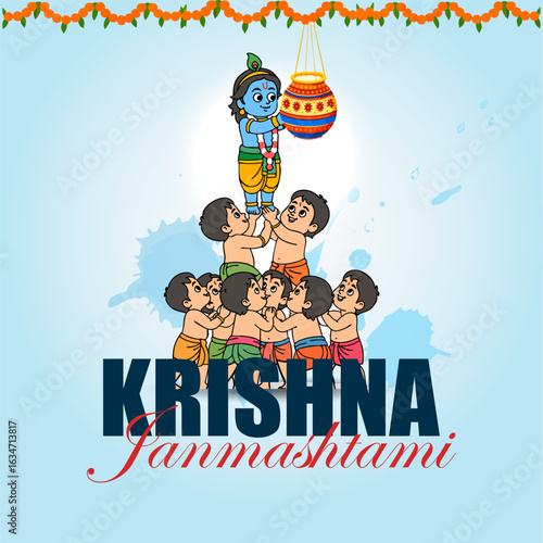 Krishna Janmashtami Dahi Handi Festival Celebration with Kids