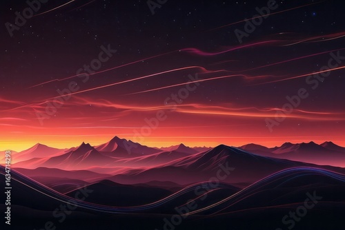 Aesthetic minimalist wallpaper abstract fantastic neon background