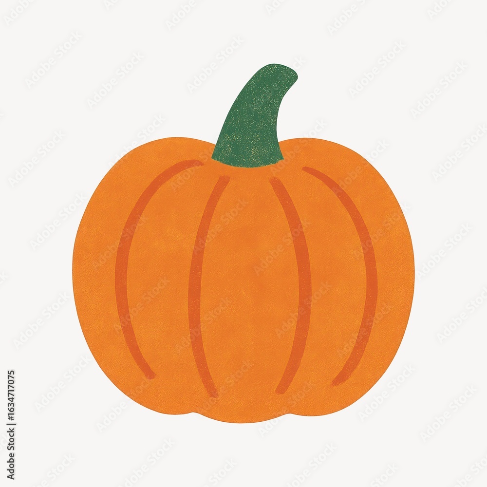 Obraz premium Vibrant autumn pumpkin illustration.