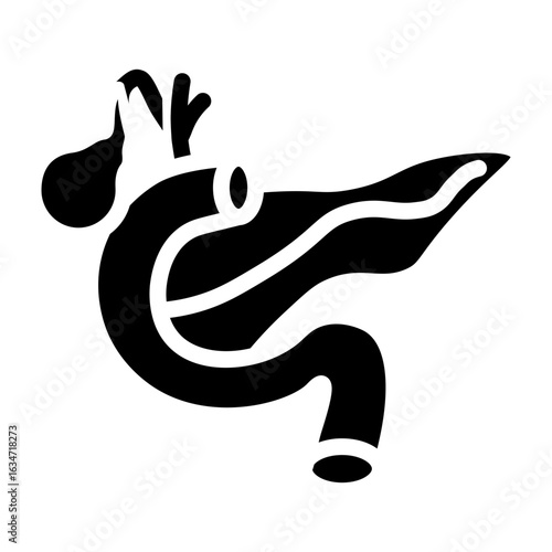 Pancreatic Islets Vector Glyph Icon Design