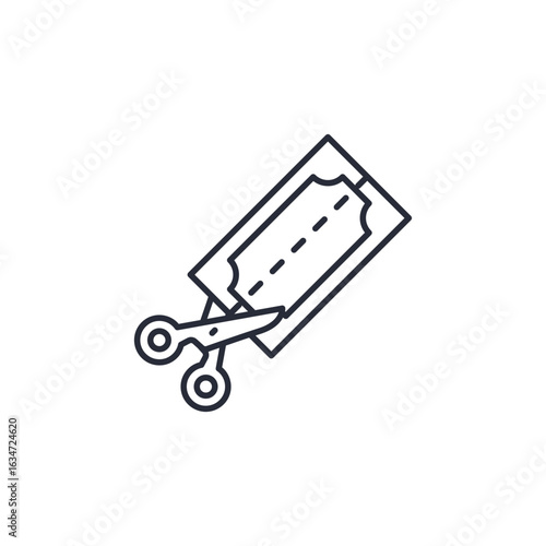 expences icon. linear style sign for mobile concept and web design. Vector icon. Symbol, logo illustration. Vector graphics