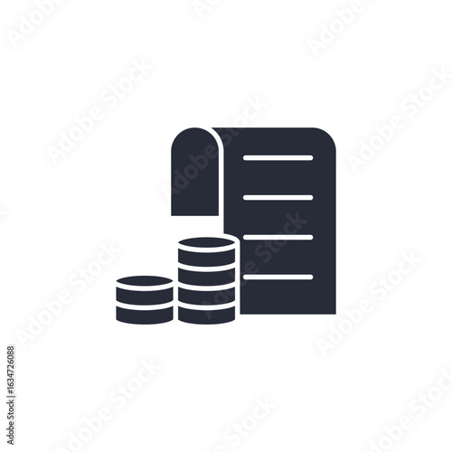 fees icon. linear style sign for mobile concept and web design. Vector icon. Symbol, logo illustration. Vector graphics