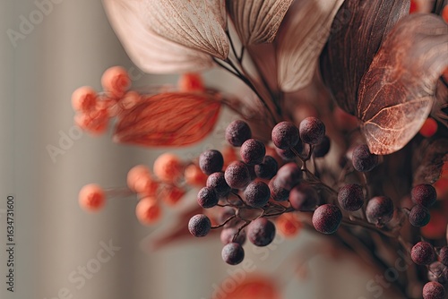 Close-up of dried flower arrangement
