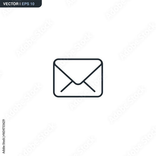 Free Download Mail, envelope, linear style sign for mobile concept and web design - GFXLoad
