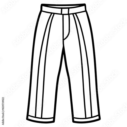 Straight-Leg Pants Vector