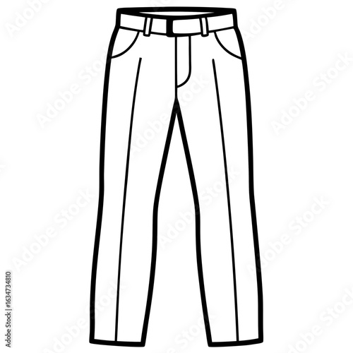 Minimalist Pants Illustration