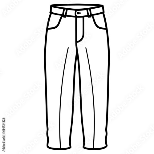Minimalist Pants Illustration